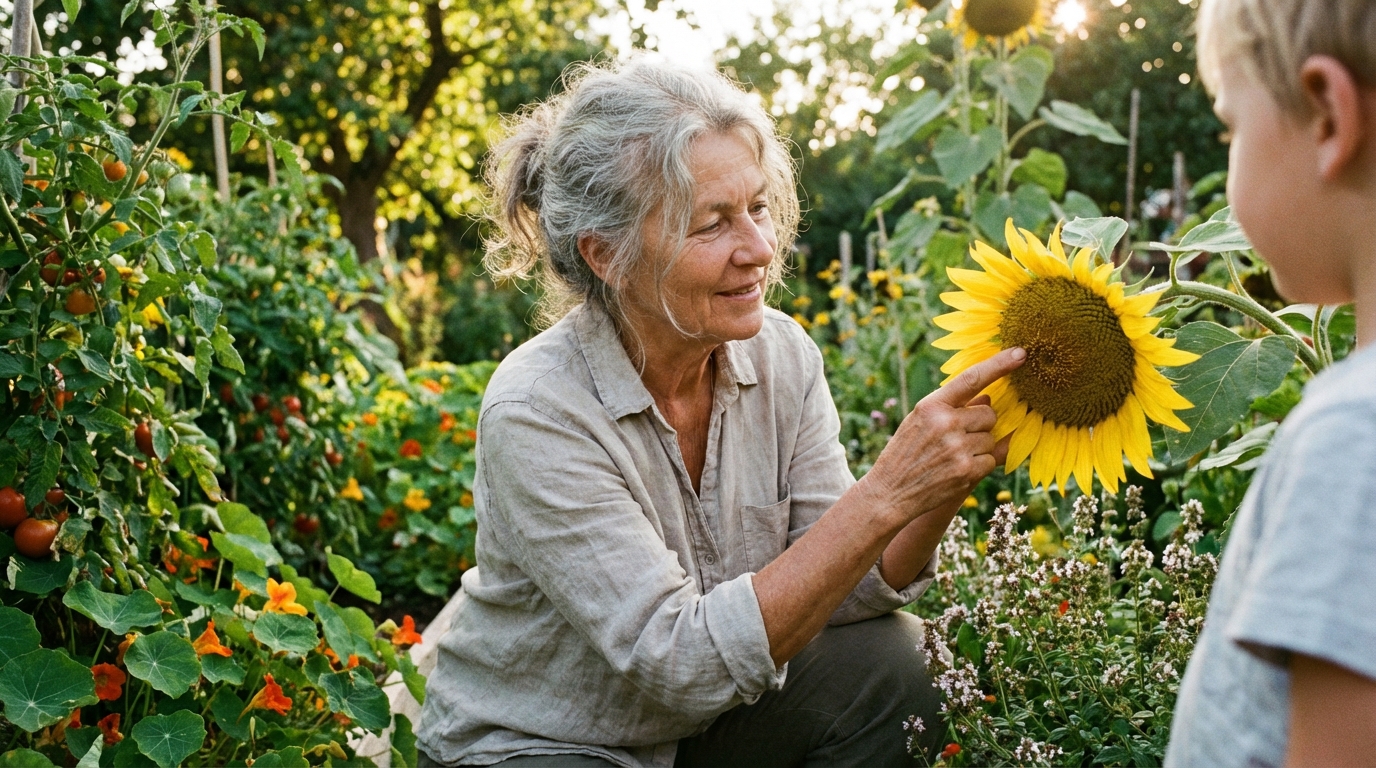 Planten kiezen die kleinkinderen kunnen herkennen