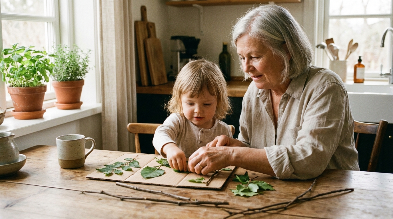 Samen eenvoudige projecten maken met kleinkinderen