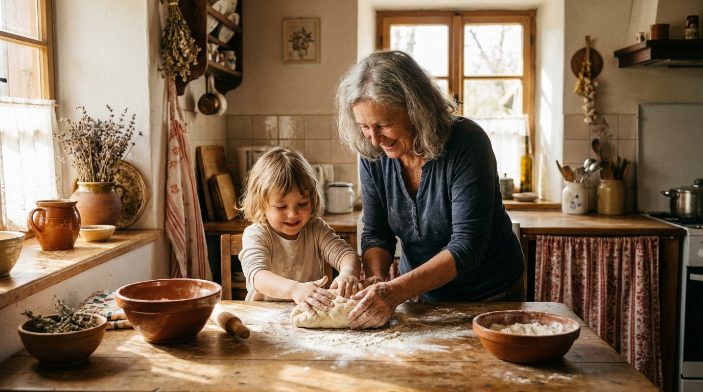 Handwerktraditites Met Kleinkinderen Creëren