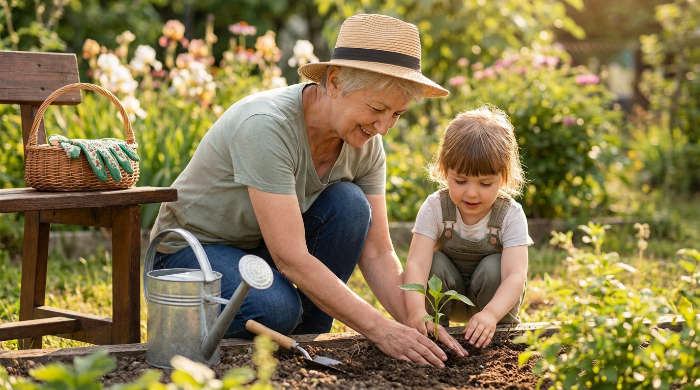 Eenvoudige tuintaken voor kinderen